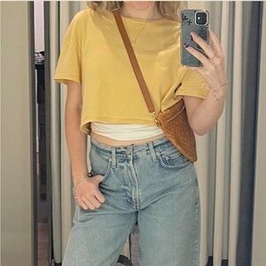 Yellow Women's Crop Top
